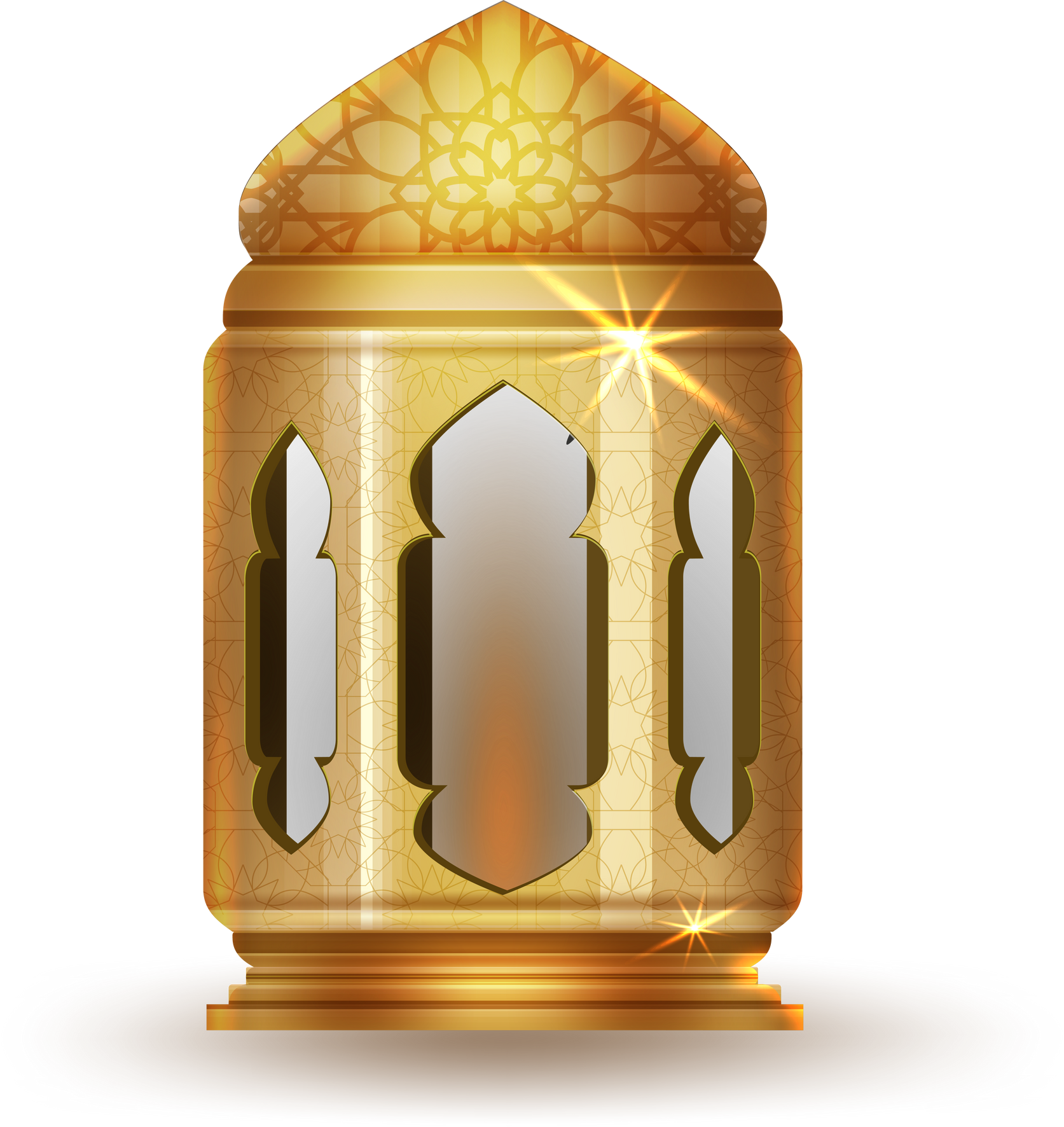 Ramadan Kareem,crescent moon gold 3D style