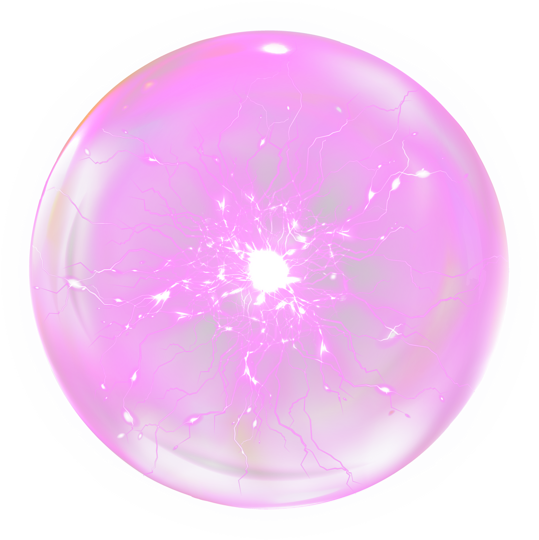 Pink Glowing Magic Ball